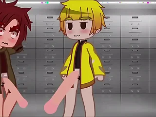 Zenitsu fodendo o tanjiro gacha