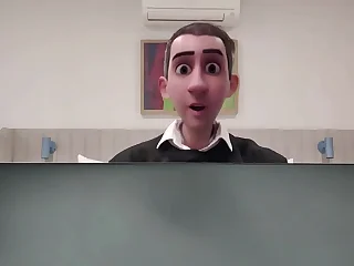 STEP GAY DAD - THE ONLINE OFFICE - CAUGHT JERKING DURING A ONLINE MEETING WITH MY BOSS&excl;