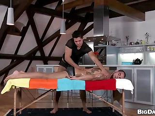 GAYWIRE - James Goes To Spa To Get A Full Body Massage But Masseur Angelo Godshack Wants To Gives Him More Than That